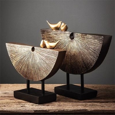 استند دکوری رومیزی شیاردار گنجشکی،در دو سایز مختلف